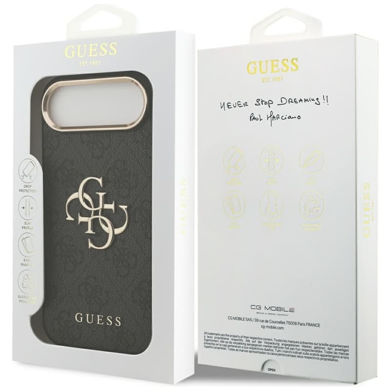 Guess 4G Big 4G Classic Logo - Case iPhone Air (Black / Gold) 8