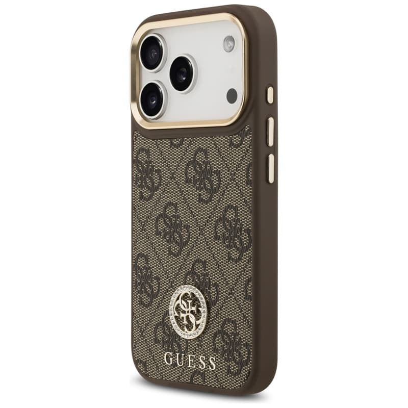 Guess 4G Strass Logo MagSafe - Case iPhone 17 Pro (Brown) 2
