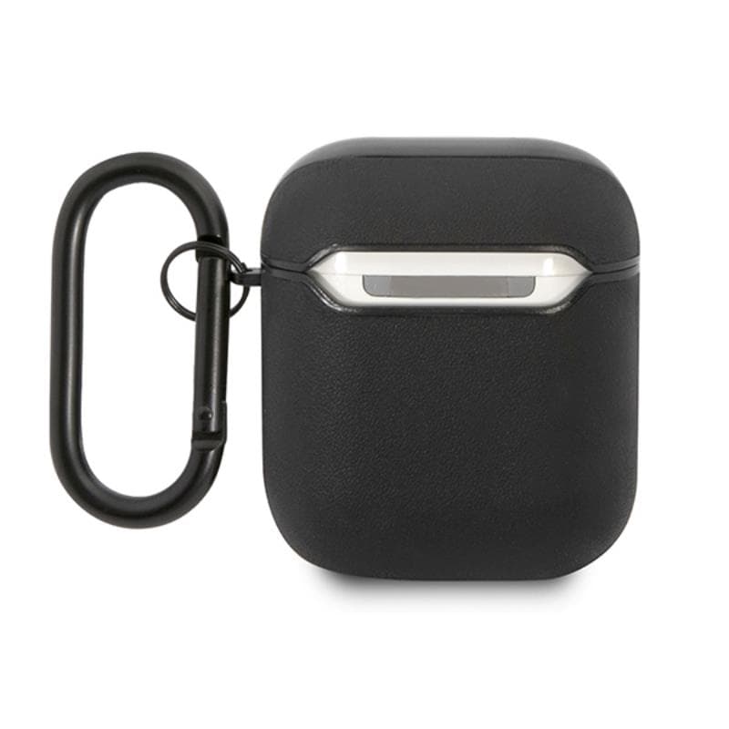 AMG Leather Big Logo - Case for Apple AirPods (Black) 2
