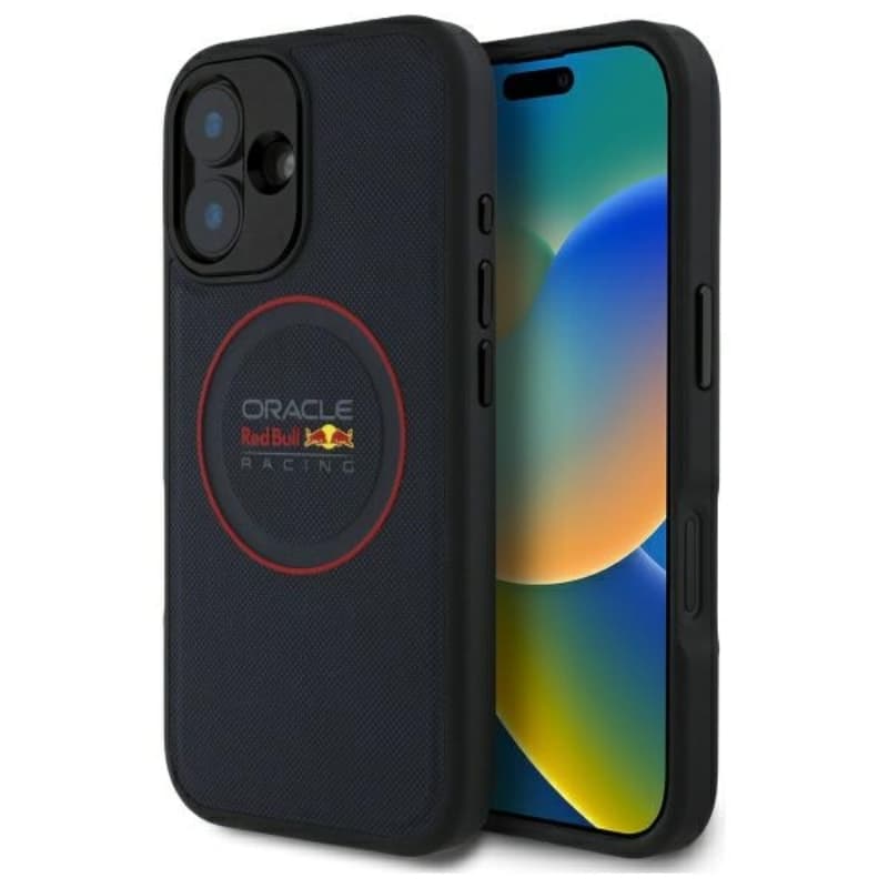 Red Bull Leather Red Ring MagSafe - iPhone 16 Plus Case (Navy Blue) 1
