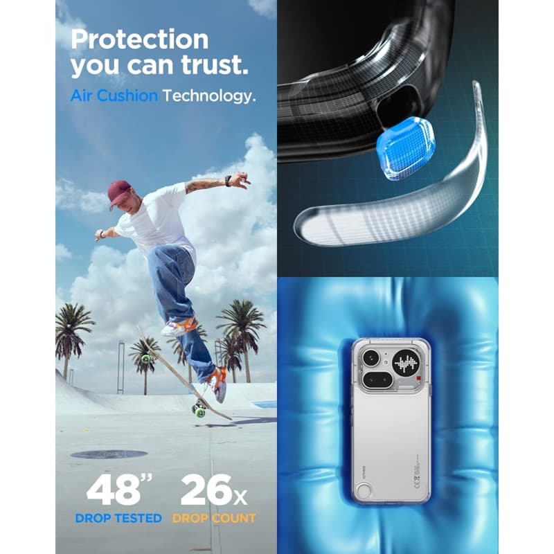 Spigen Ultra Hybrid - Case for Nothing Phone 4a Pro (Crystal Clear) 6