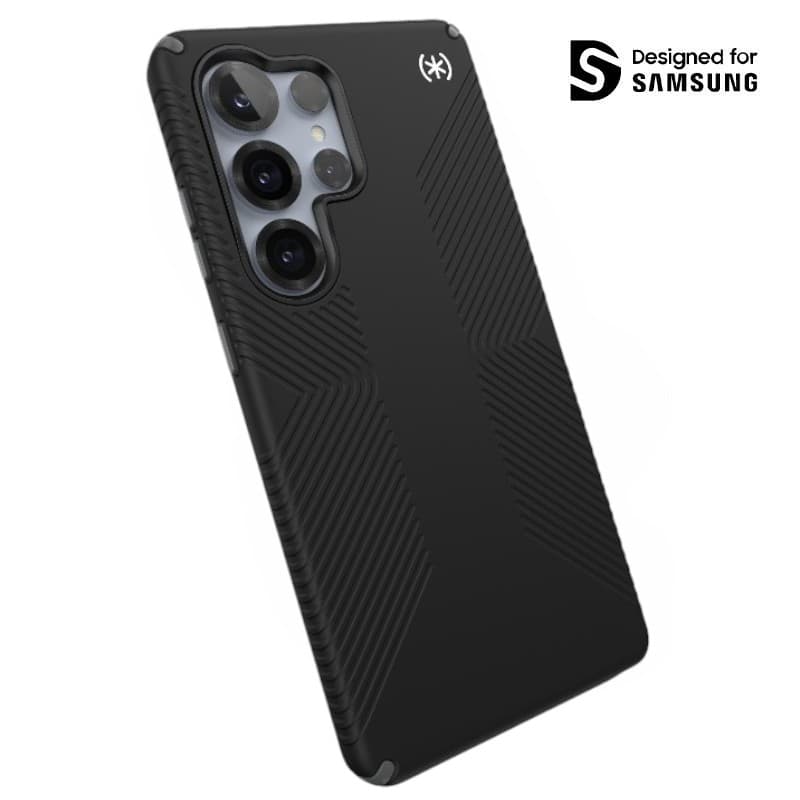 Speck Presidio2 Grip Magnet - Samsung Galaxy S25 Ultra MagSafe Case (Black/Slate Gray/White) 1