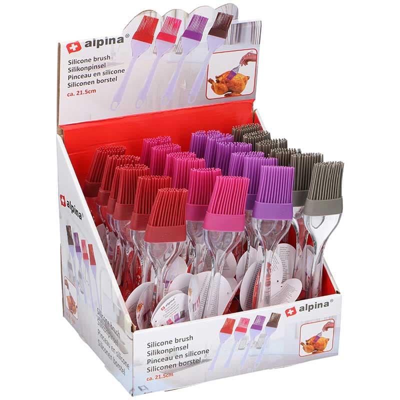 Alpina - silicone brush for marinating dishes 21 cm (red) 2