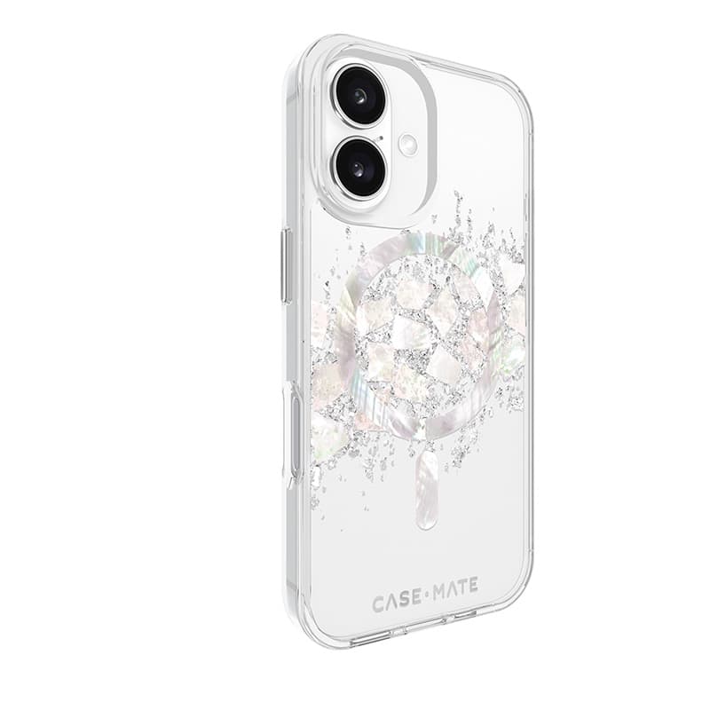 Case-Mate Karat MagSafe - Case for iPhone 16 with Pearl Inlay (A Touch of Pearl) 3