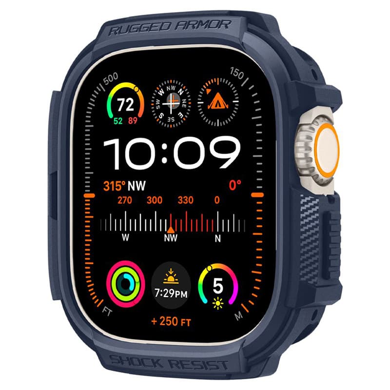 Spigen Rugged Armor - Case for Apple Watch Ultra 1/2 49 mm (Navy Blue) 2