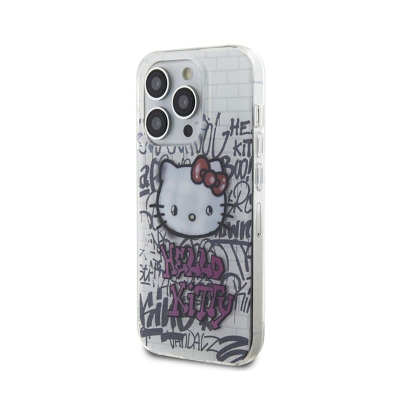 Hello Kitty IML Kitty On Bricks Graffiti - iPhone 14 Pro Case (white) 2