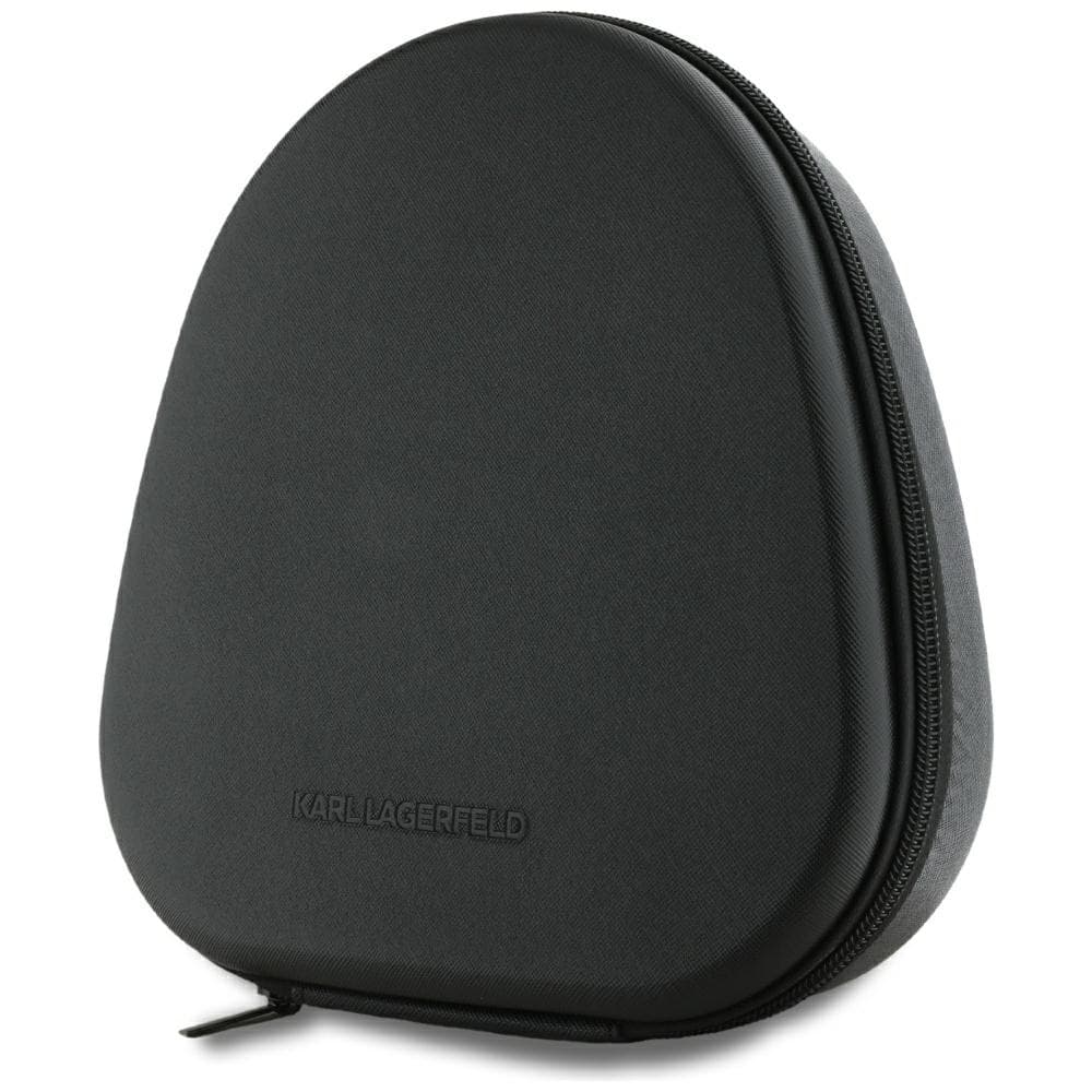 Karl Lagerfeld Saffiano Elongated - Wireless Bluetooth ANC + ENC Over-Ear Headphones (Black) 5