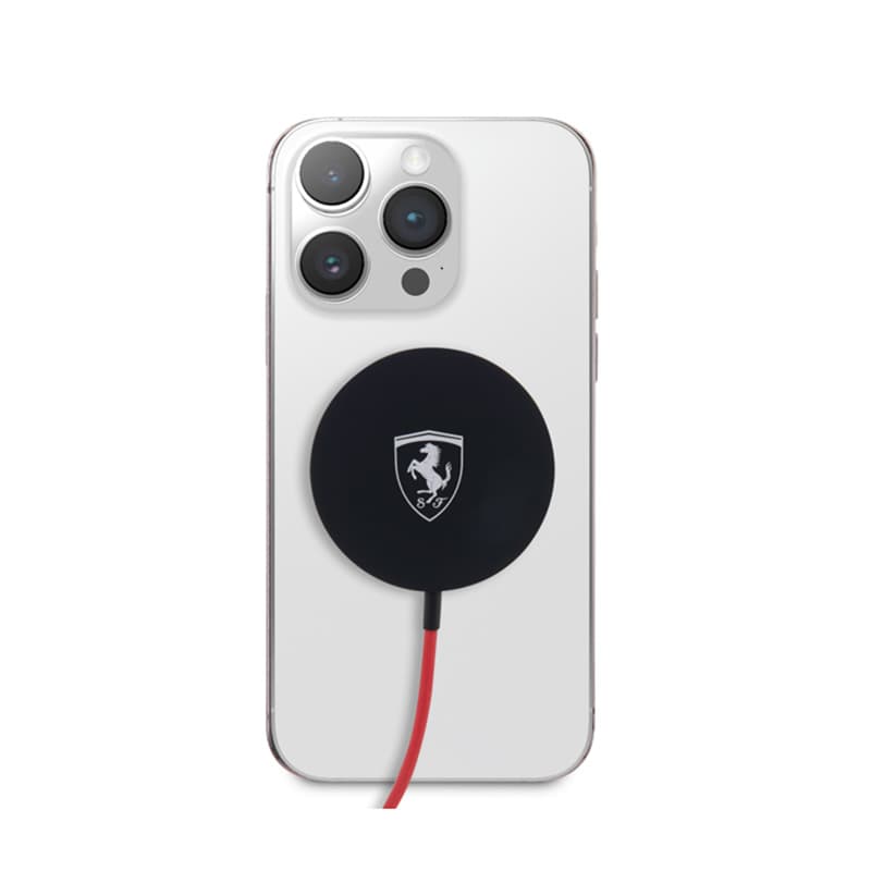 Ferrari MagSafe Shield Logo - MagSafe 15W inductive charger (black) 2