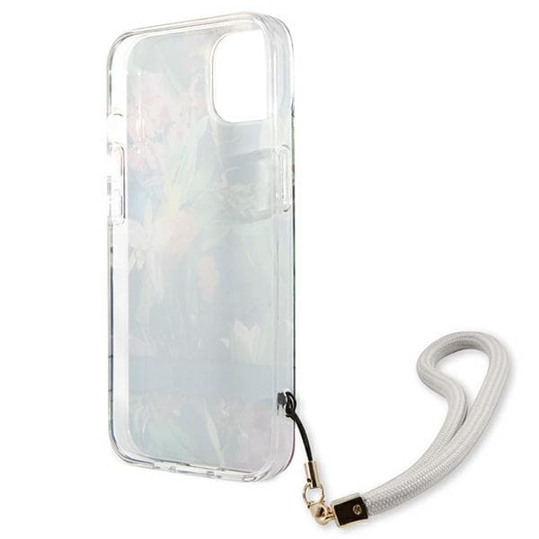 Guess Flower Cord - Cover for iPhone 13 mini (Blue) 7