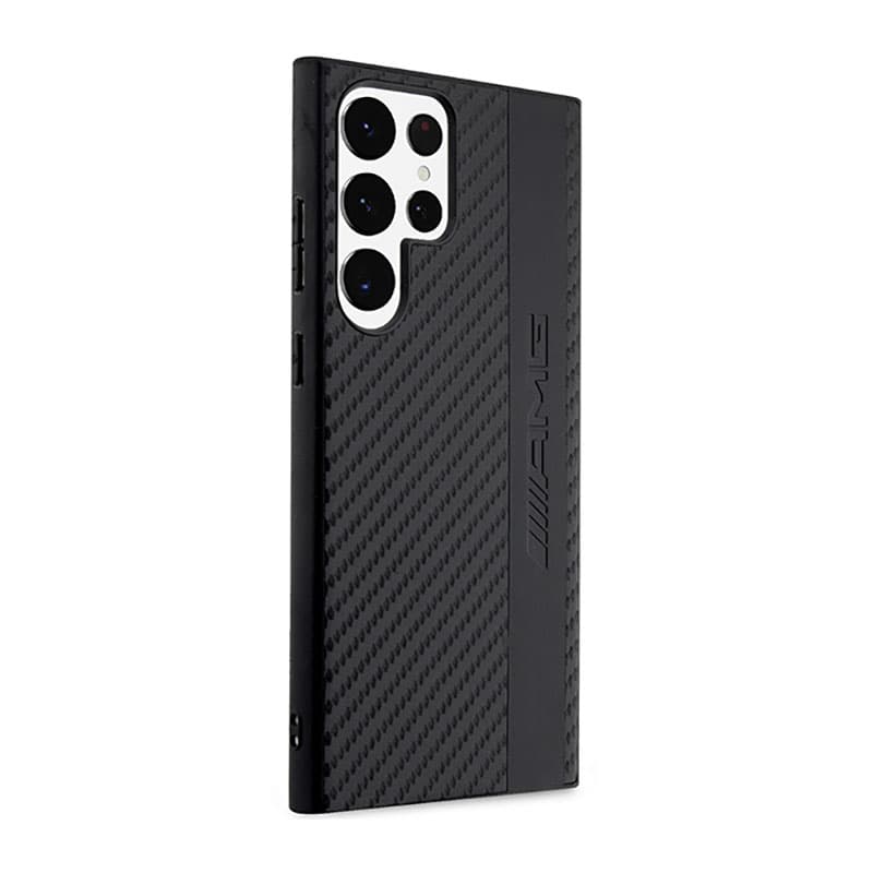 AMG Carbon Stripe & Embossed - Case for Samsung Galaxy S23 Ultra (Black) 4