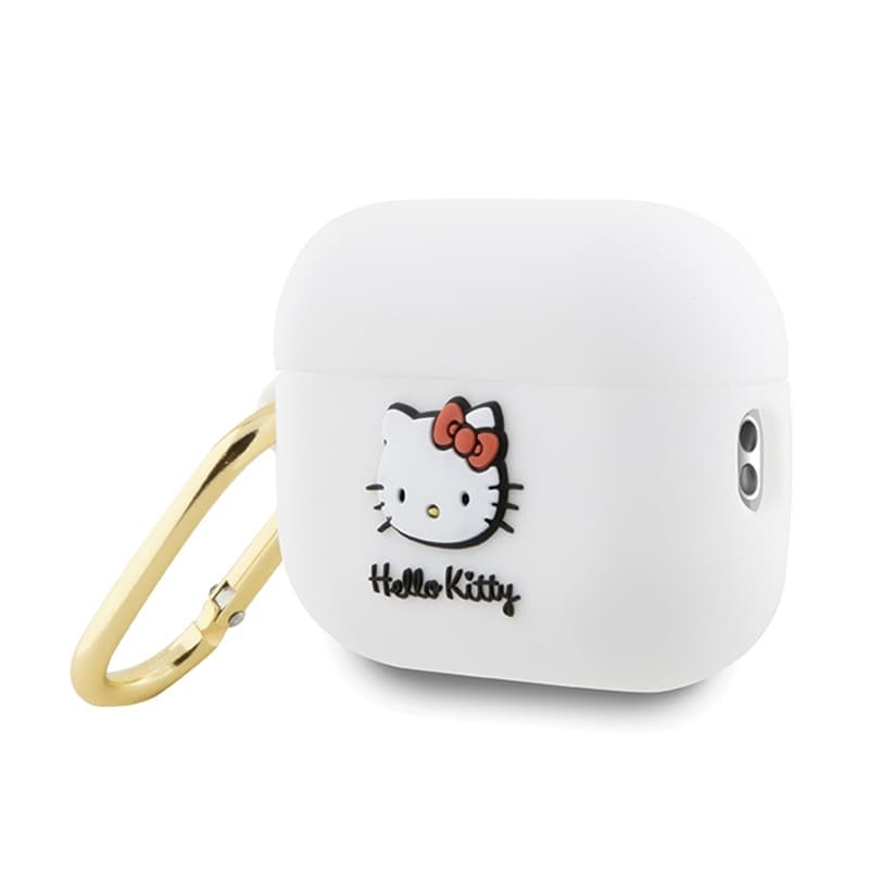Hello Kitty Silicone 3D Kitty Head - Case for AirPods Pro 2 (white) 3