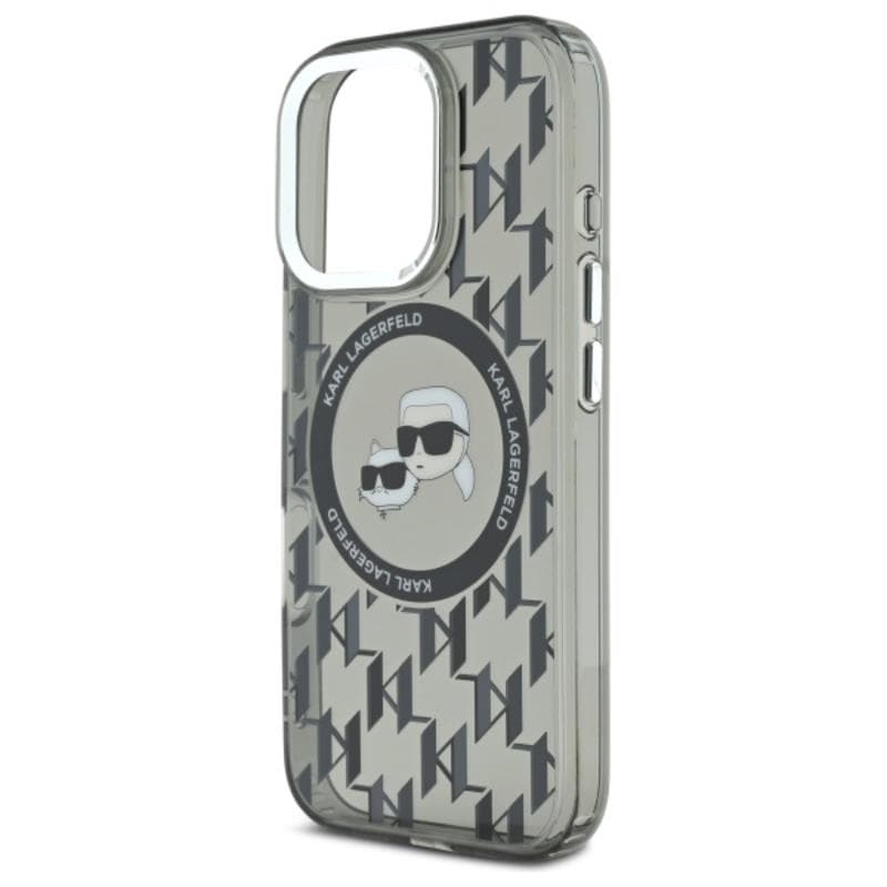 Karl Lagerfeld IML Monogram Karl & Choupette Head MagSafe - Case for iPhone 16 Pro (black) 6