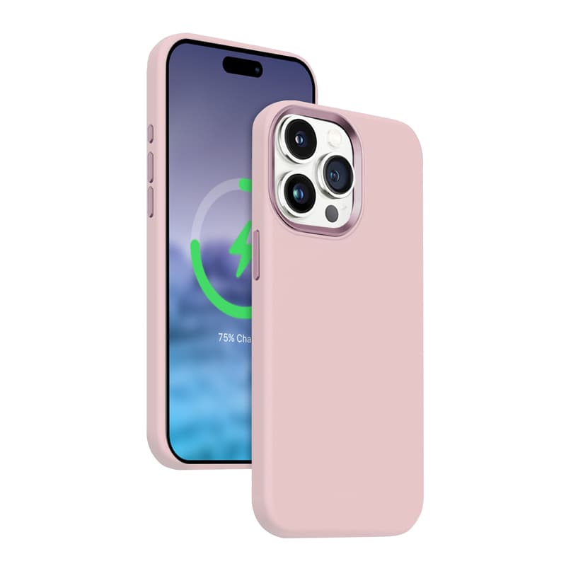 Crong Color Cover LUX Magnetic - iPhone 15 Pro MagSafe Case (Pink) 1