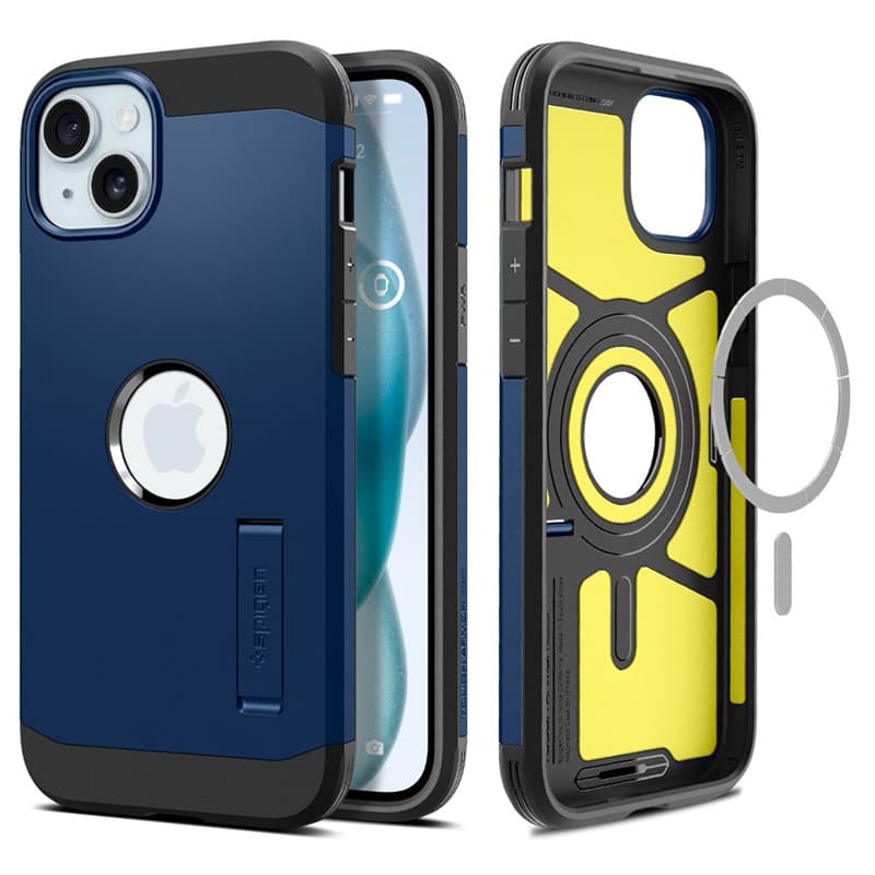 Spigen Tough Armor Mag MagSafe - Case for iPhone 15 (Navy Blue) 2