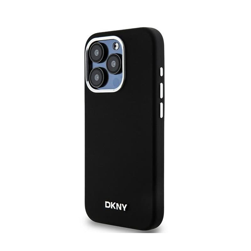 DKNY Liquid Silicone Small Metal Logo MagSafe - Case for iPhone 14 Pro (black) 2