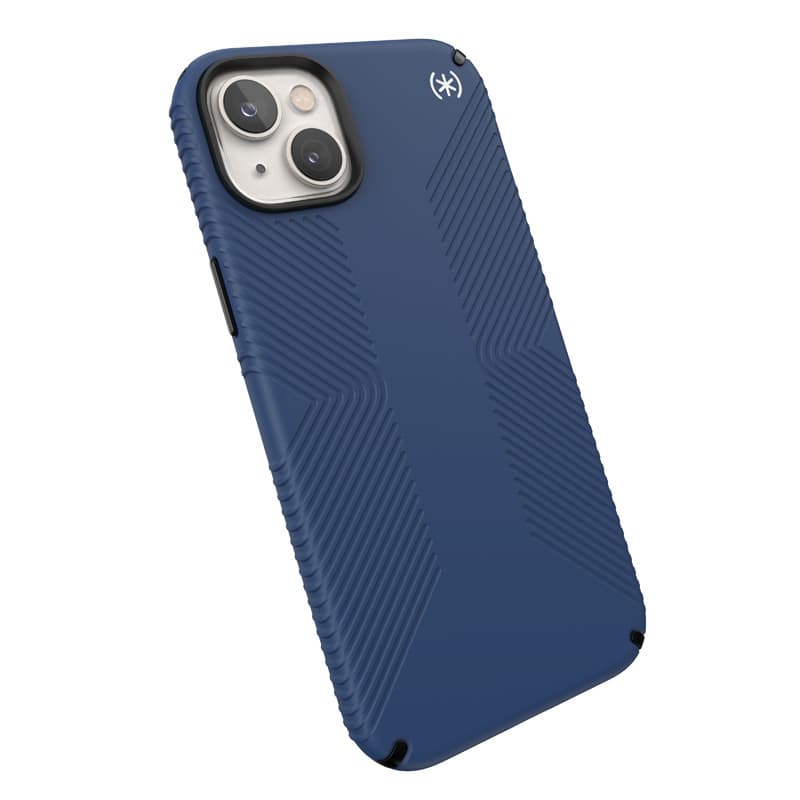 Speck Presidio2 Grip - Anti-slip iPhone 15 Plus / 14 Plus Case (Coastal Blue / Black / White) 8
