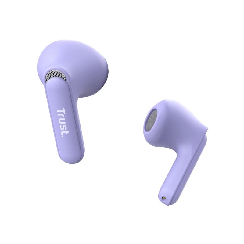 Trust Yavi - Wireless Earbuds Bluetooth TWS with Charging Case & ENC (Purple) 2