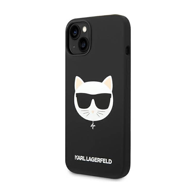 Karl Lagerfeld Choupette Head MagSafe Silicone - Case for iPhone 14 Plus (Black) 2
