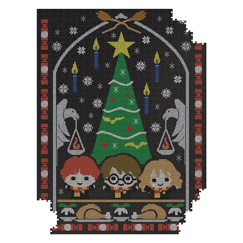 Harry Potter - 1000-piece puzzle in a decorative box (Holidays at Hogwarts) 2