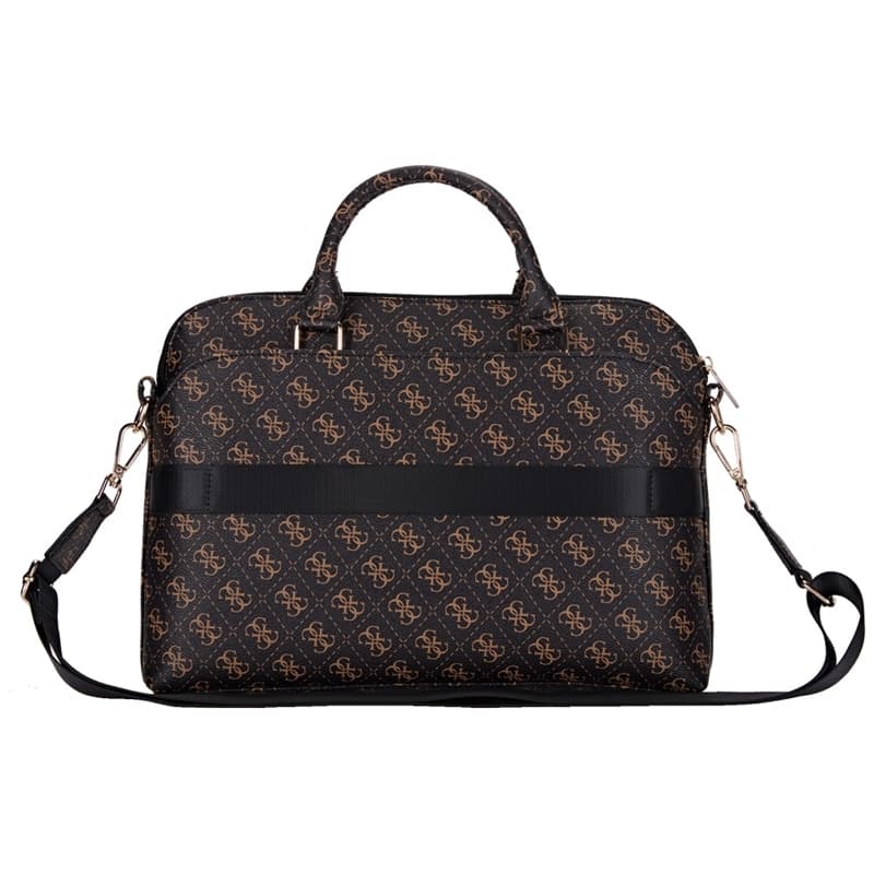Guess New 4G Zipper Pocket Triangle Logo - Laptop Bag 15" (black) 2