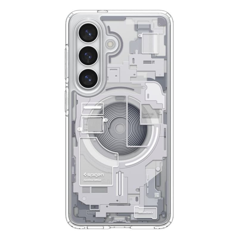 Spigen Ultra Hybrid Mag MagSafe - Case for Samsung Galaxy S26+ (Zero One White) 3