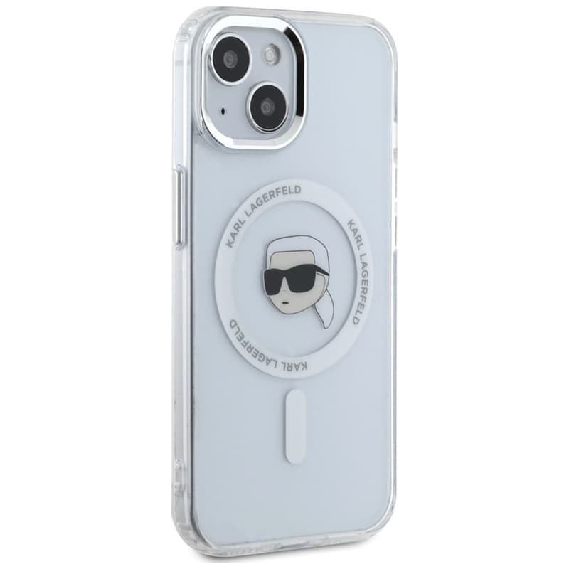 Karl Lagerfeld IML Metal Karl Head MagSafe - Case for iPhone 15 Plus (white) 4