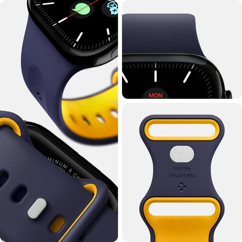 Spigen Nano Pop - Strap for Apple Watch 44/45/46/49 mm (Blueberry Navy) 8