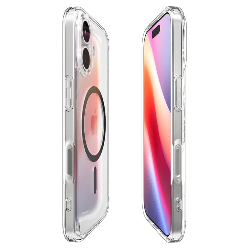Spigen Ultra Hybrid Mag MagSafe - Case for iPhone 17 (Clear/Graphite)   6