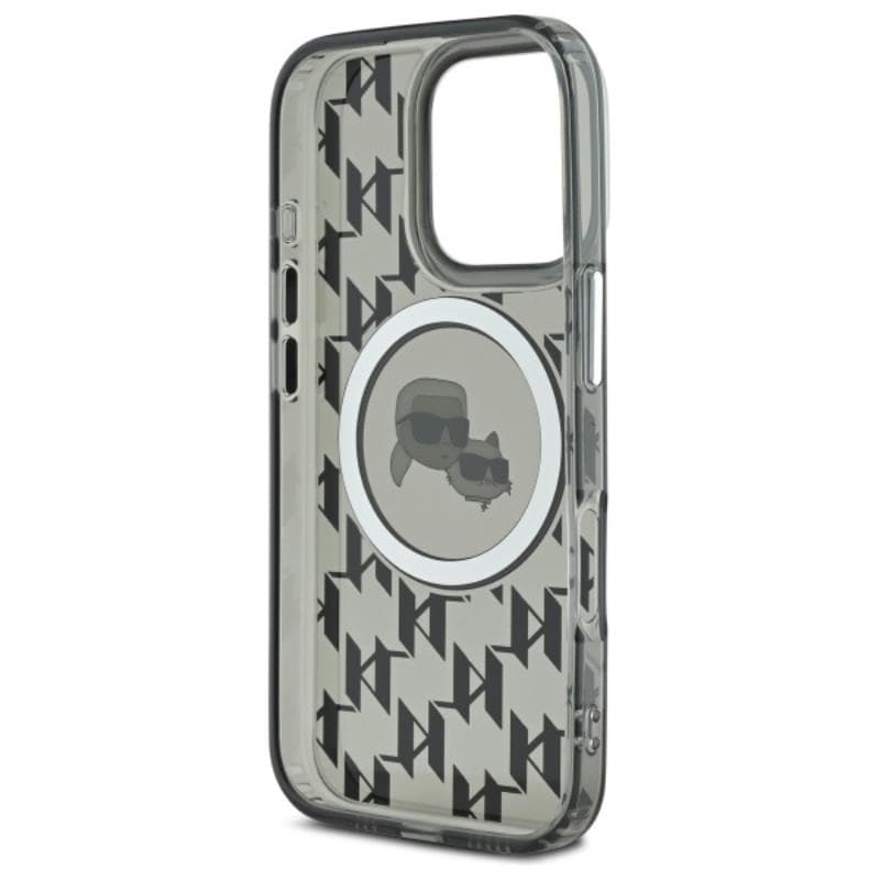Karl Lagerfeld IML Monogram Karl & Choupette Head MagSafe - Case for iPhone 16 Pro (black) 7
