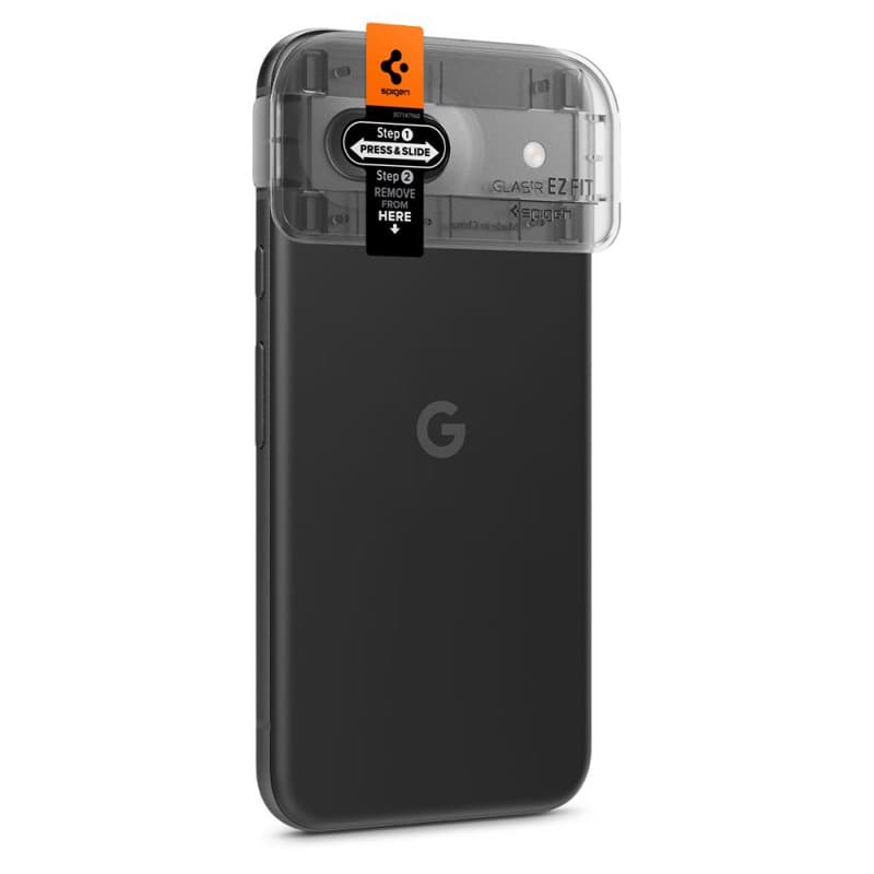 Spigen Optik.TR EZ Fit Camera Lens Protector 2-Pack - Lens protection glass for Google Pixel 8A (2 pcs) (Black) 3
