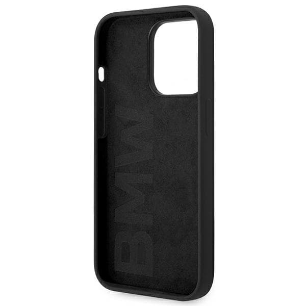 BMW Liquid Silicone Case Metal Logo for iPhone 14 Pro Max (Black) 7