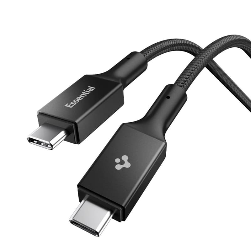 Spigen EB10015CC Essential - USB-C to USB-C PD Cable 100W 1.5m (Black)