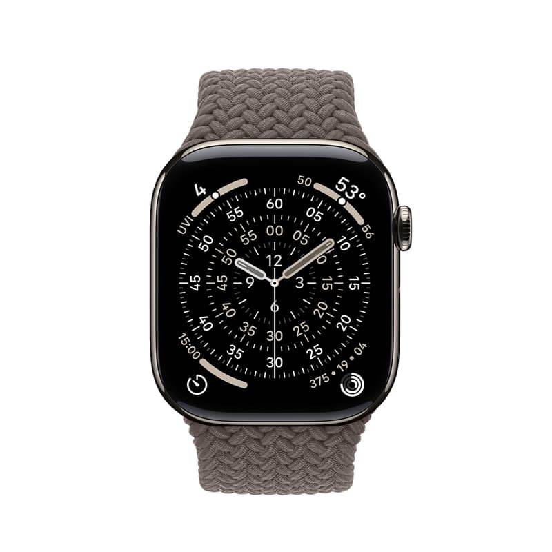 Crong Wave Band - Braided Strap for Apple Watch 44/45/46/49 mm (Brown) 2