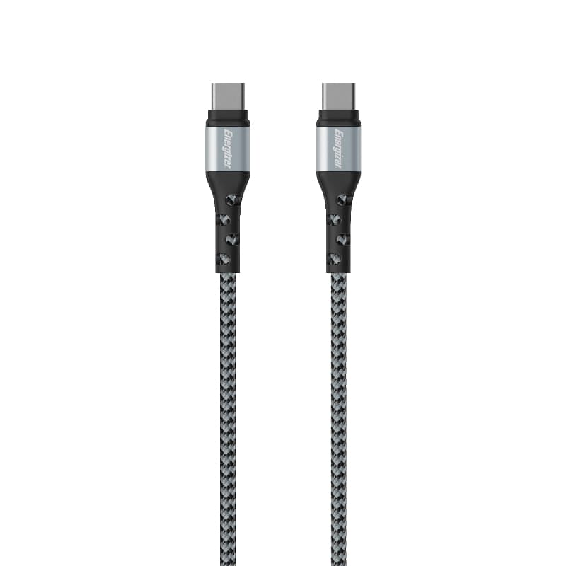 Energizer Ultimate - USB-C to USB-C connection cable 2m (Silver) 1