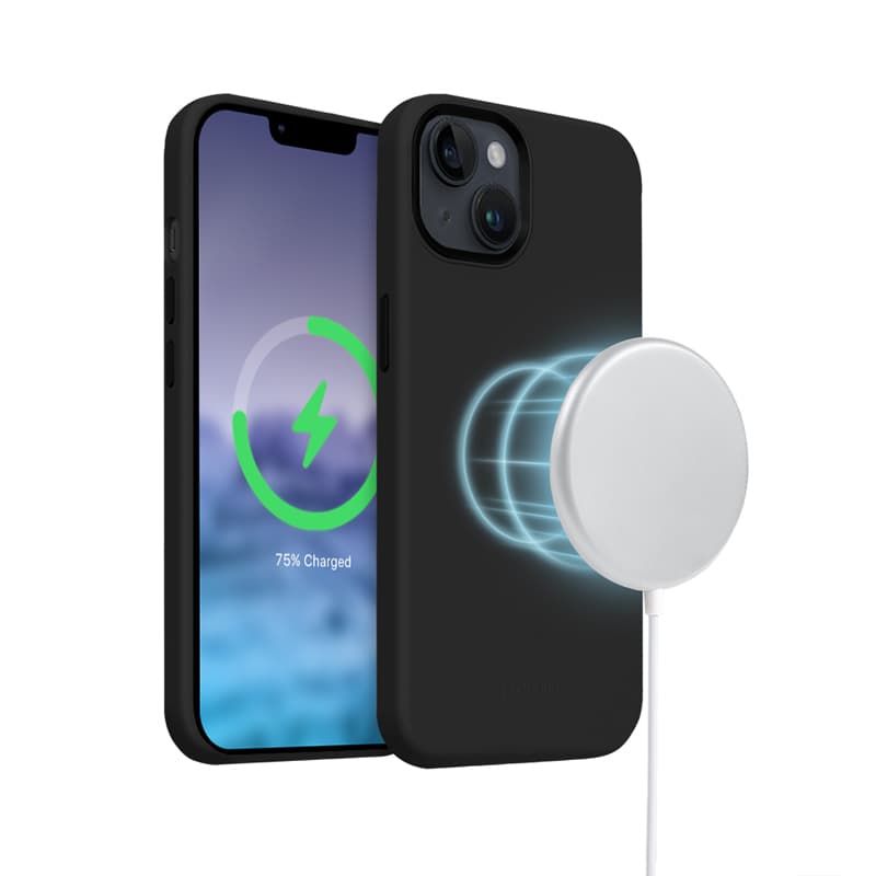 Crong Color Cover LUX Magnetic - iPhone 15 Plus MagSafe Case (Black) 8