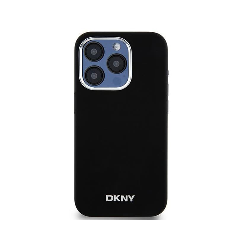 DKNY Liquid Silicone Small Metal Logo MagSafe - Case for iPhone 14 Pro (black) 3