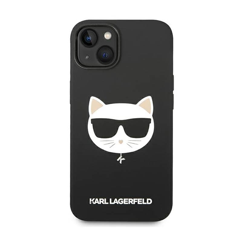Karl Lagerfeld Choupette Head MagSafe Silicone - Case for iPhone 14 Plus (Black) 3