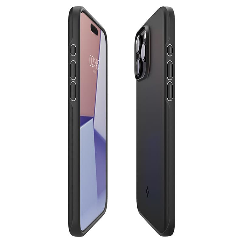 Spigen Thin Fit - Case for iPhone 15 Pro (Black) 7