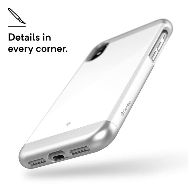 Caseology Savoy Case for iPhone Xs / X (White) 6