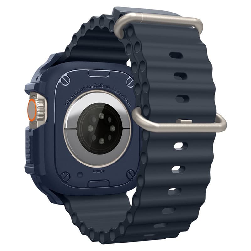 Spigen Rugged Armor - Case for Apple Watch Ultra 1/2 49 mm (Navy Blue) 4