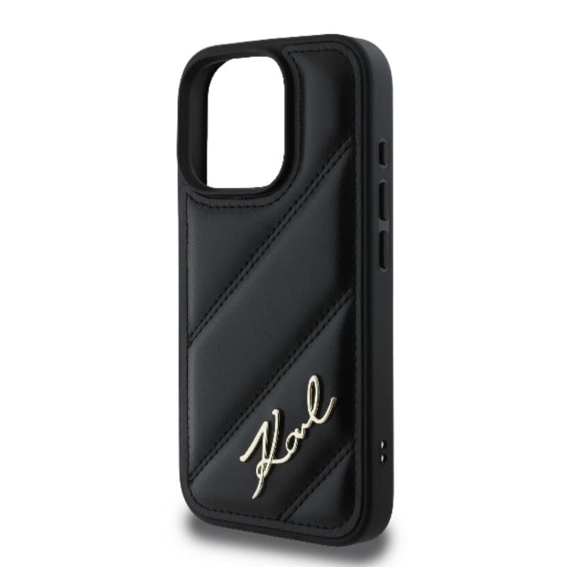 Karl Lagerfeld Quilted Signature - Case for iPhone 16 Pro Max (black) 5