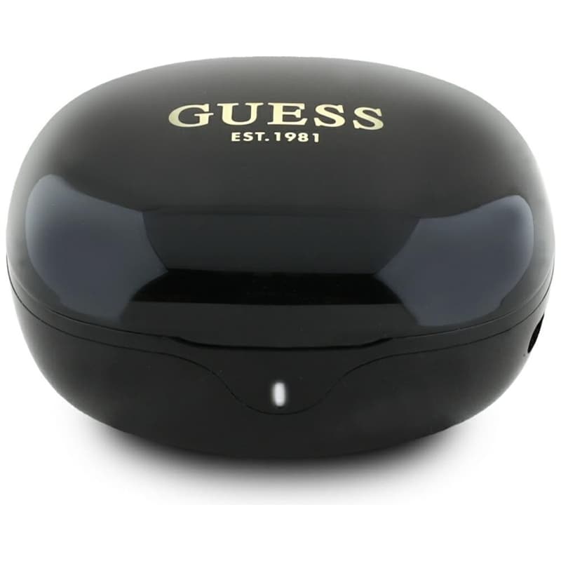 Guess Flat Classic Logo Electroplated - TWS Earbuds + Charging Case (black) 4