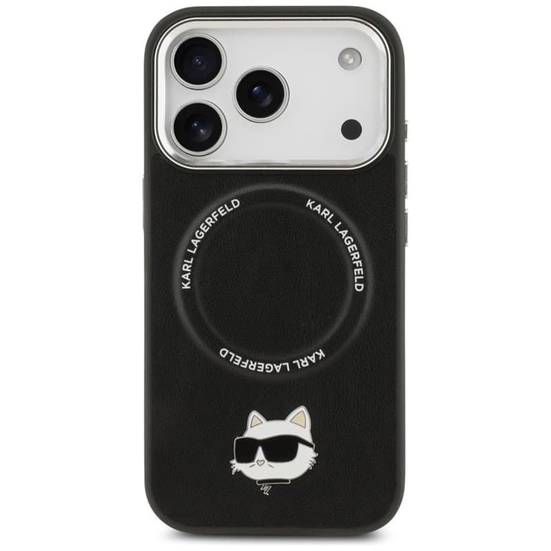 Karl Lagerfeld Choupette Pin MagSafe - Case for iPhone 17 Pro (black) 3