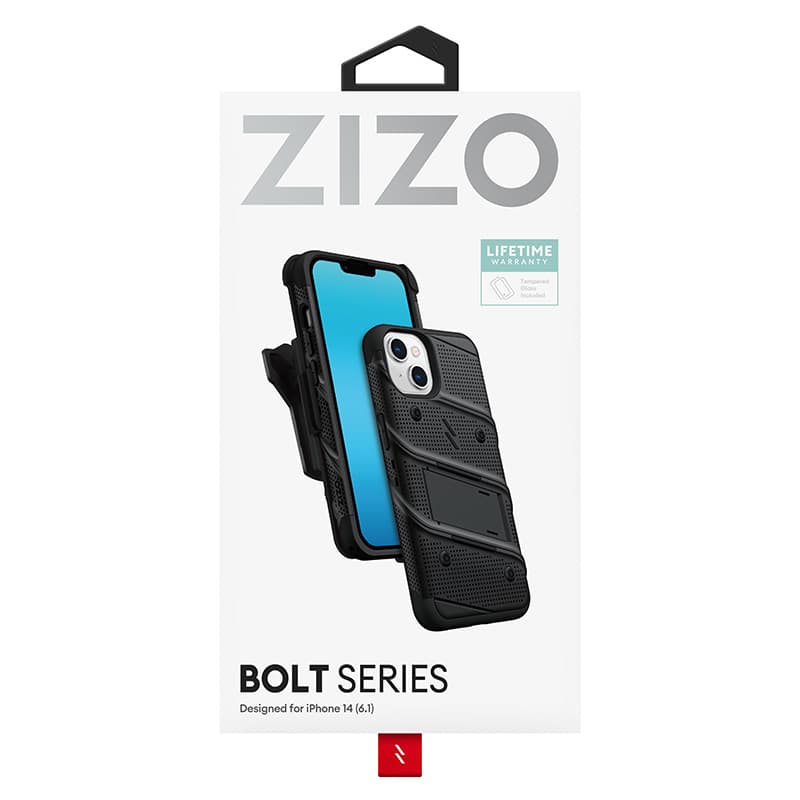 ZIZO BOLT Series - Case for iPhone 14 (Black) 7