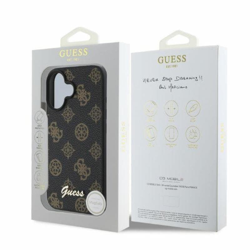 Guess Peony Script MagSafe - Case iPhone 16 (black) 4