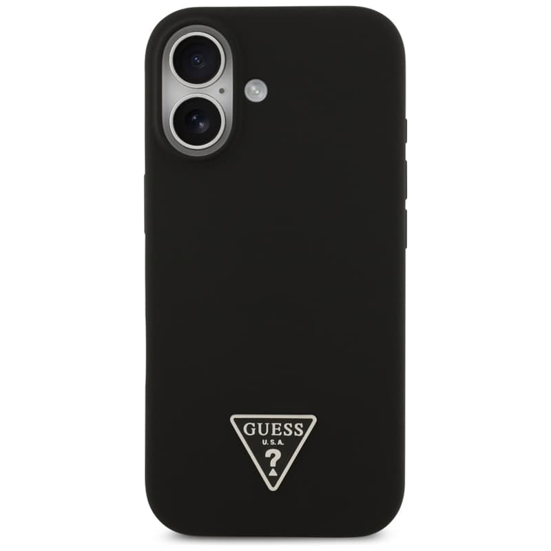 Guess Silicone Triangle Logo MagSafe - Case iPhone 17 (black) 3