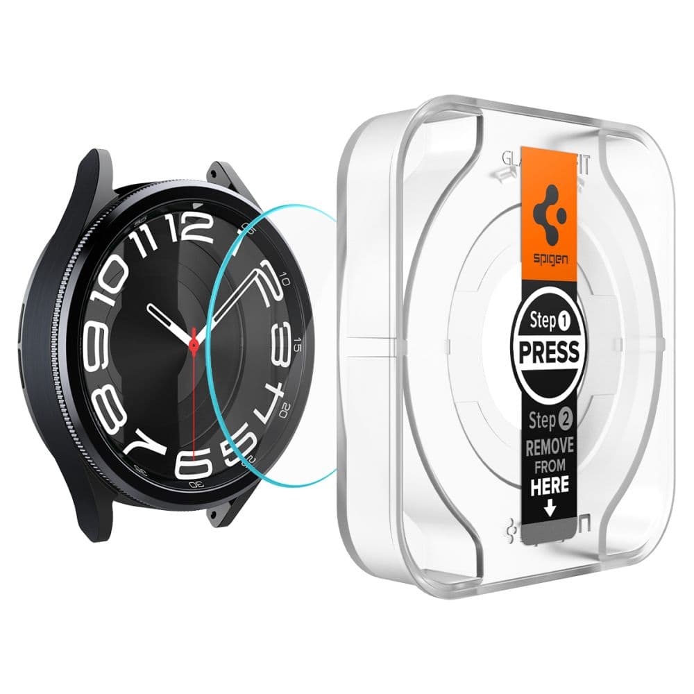 Spigen GLAS.TR EZ FIT 2-Pack - Tempered glass for Samsung Galaxy Watch 6 Classic 43 mm (2 pcs) 3