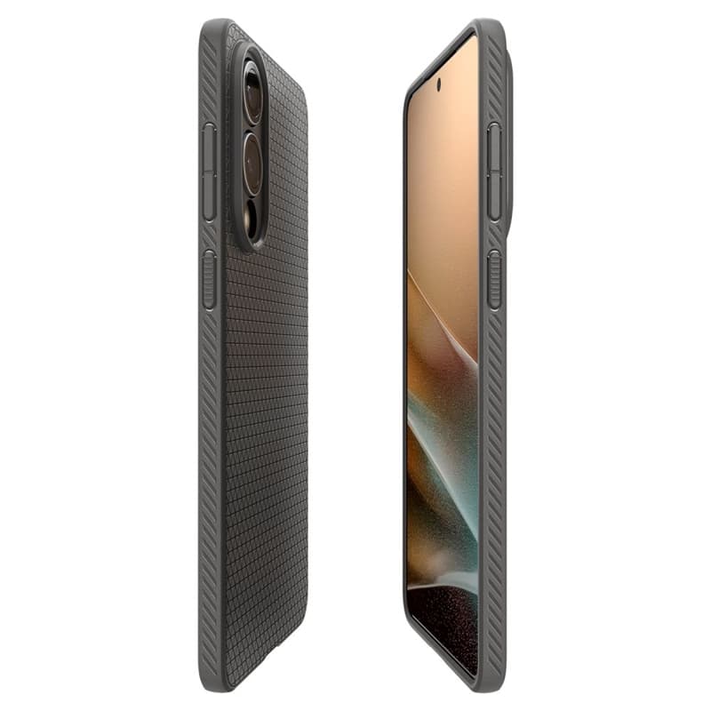 Spigen Liquid Air - Case for Samsung Galaxy S25 Edge (Marble Grey) 8