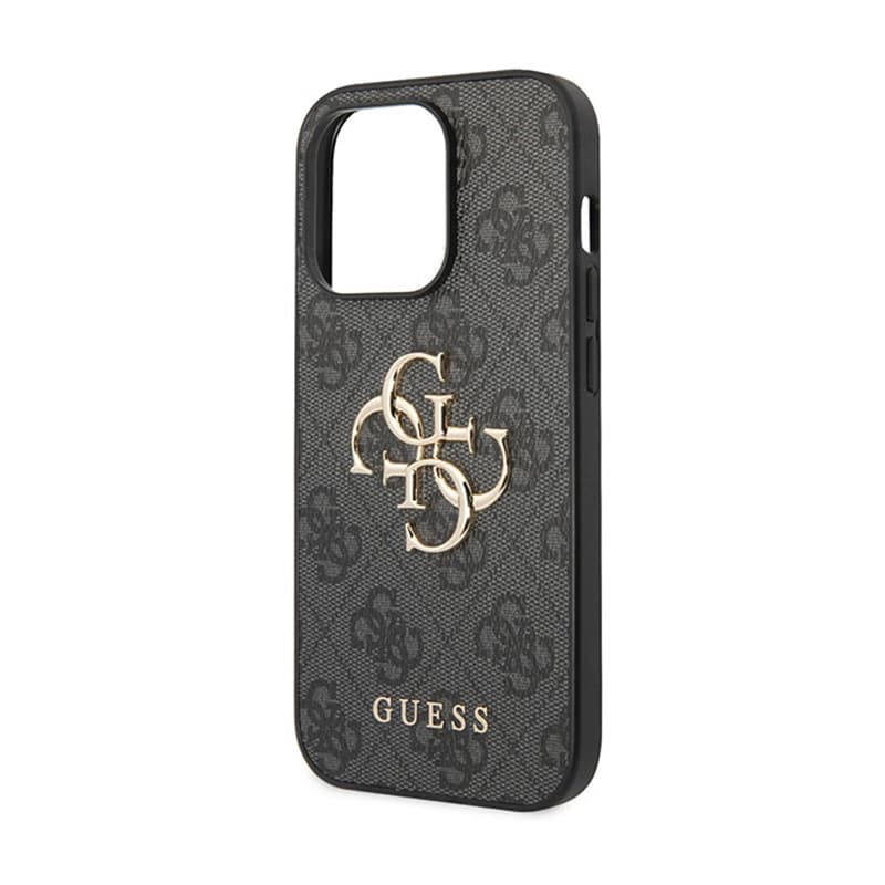 Guess 4G Big Metal Logo - Case for iPhone 15 Pro (Grey) 6