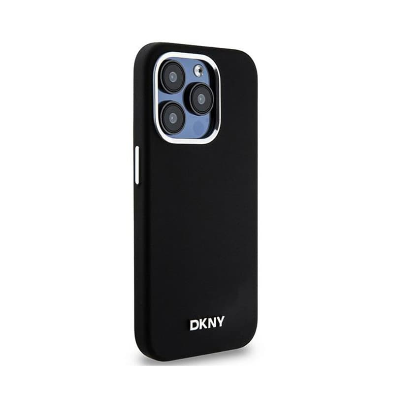 DKNY Liquid Silicone Small Metal Logo MagSafe - Case for iPhone 14 Pro (black) 4